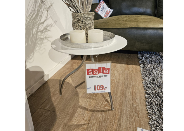 	bijzet tafel HGGL wit	