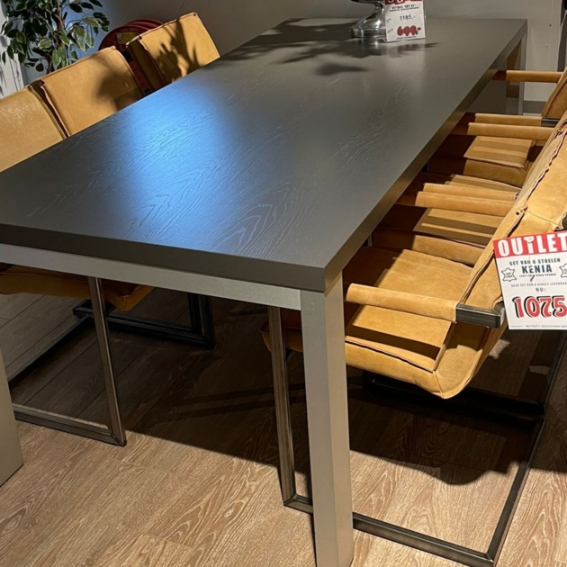 	set van 6 eetkamer stoelen	