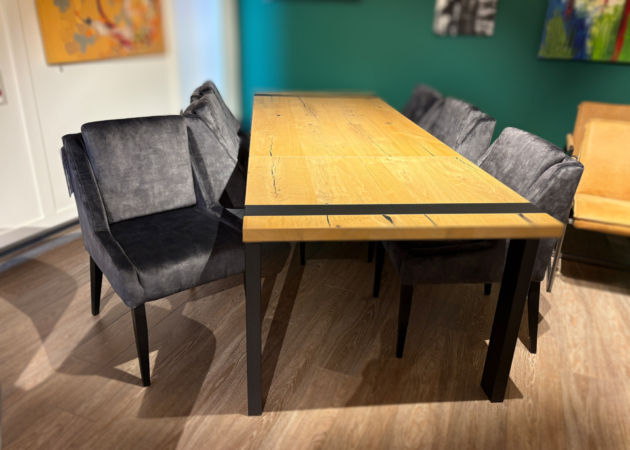 Set van 6 Xavi eetstoelen UrbanSofa in Vienna antraciet