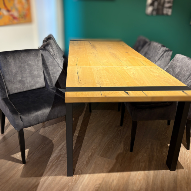 Set van 6 Xavi eetstoelen UrbanSofa in Vienna antraciet