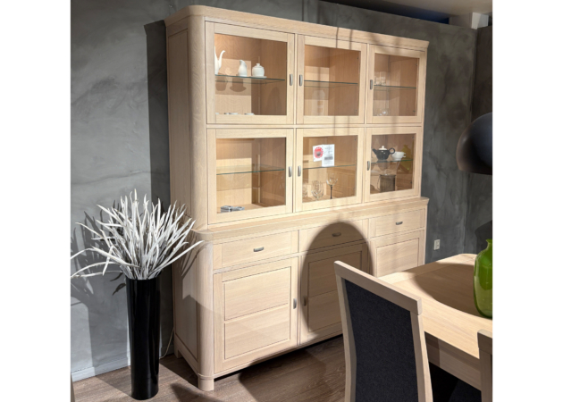 Faro buffetkast 3-drs eiken WWM + verlichting