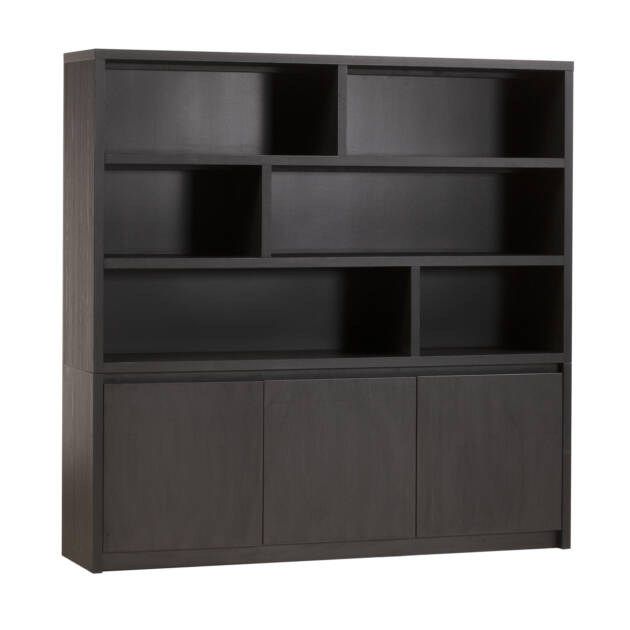 Milanello wandkast-3-drs+6-open vak Lamulux