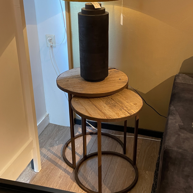 	Set van 2 bijzettafels TRN01	