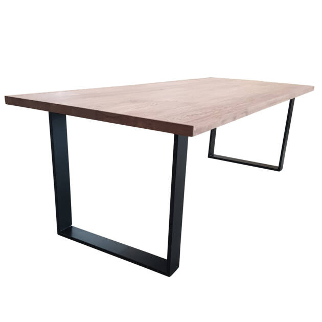 Dutch Oak Steel eettafelconcept recht