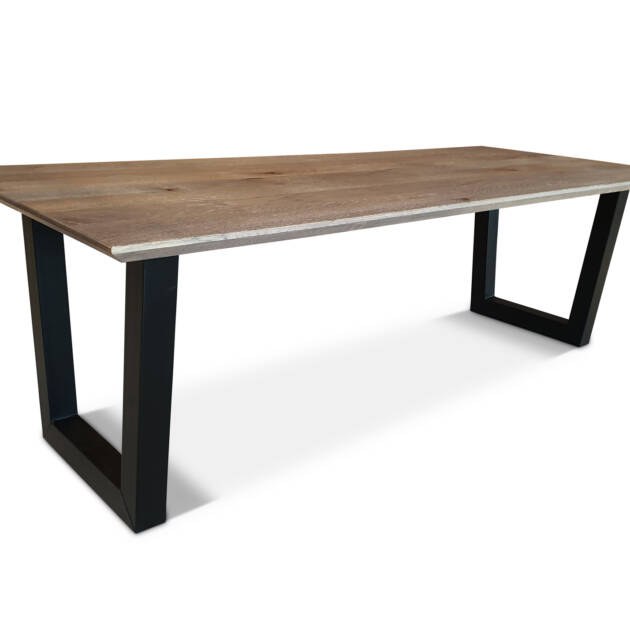 Dutch Oak Steel eettafelconcept facet