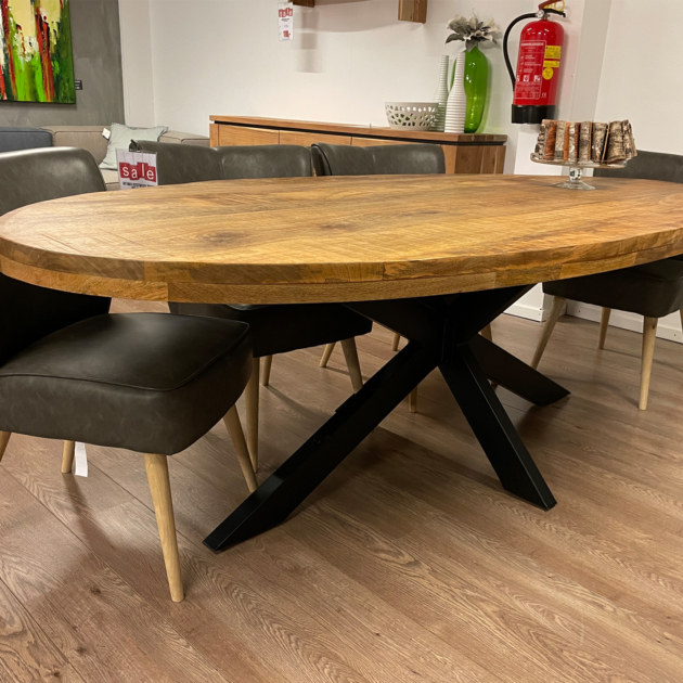 	Eetafel ovaal Bodi  mango	