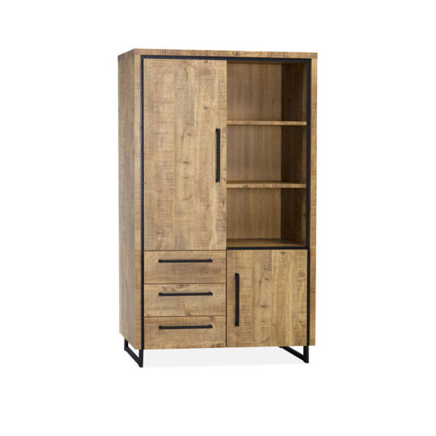 Rimini bergkast 2 deuren 3 laden 3 open vakken Lamulux