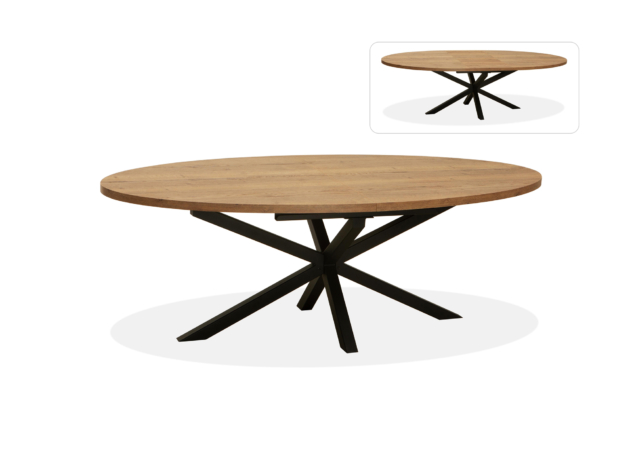 uitschuifbare eettafel Vaiana Lamulux