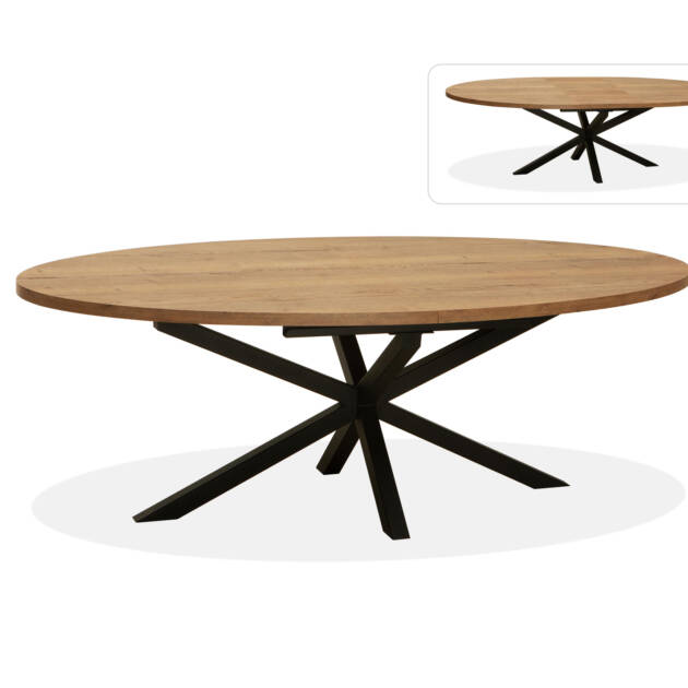 uitschuifbare eettafel Vaiana Lamulux