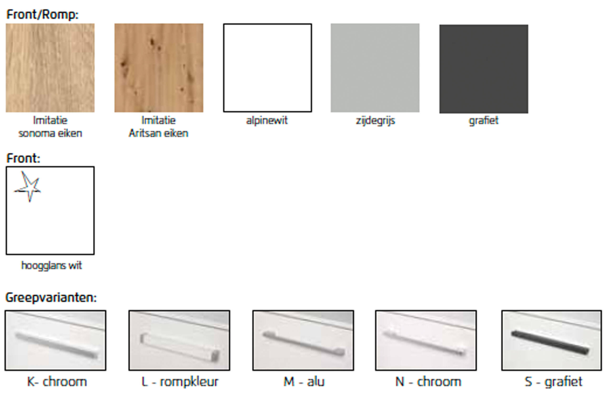 Aldono Deluxe kleurenpalet