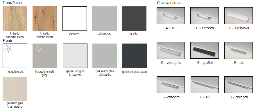 Aldono De Luxe kleuren palet